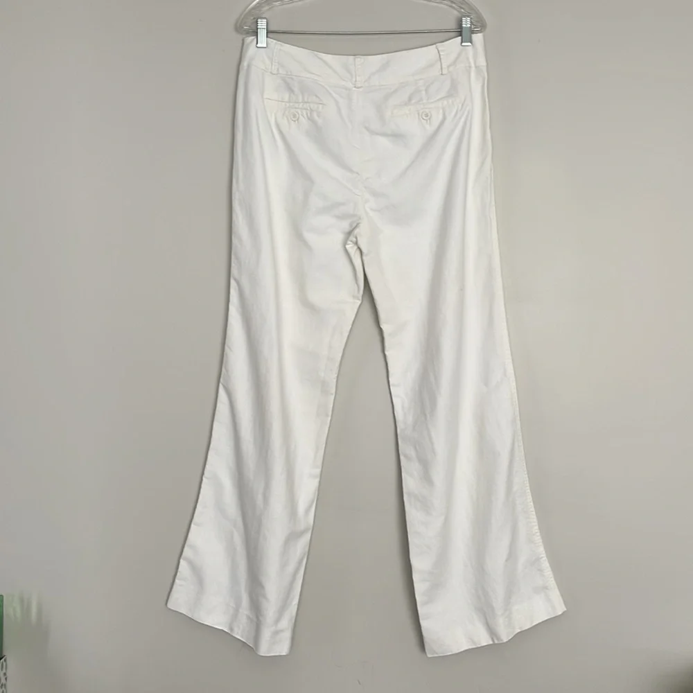 J.Crew 100% Linen Favorite Fit Straight Wide-Leg Womens Size 12